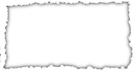 Torn Paper Effect isolated on transparent background