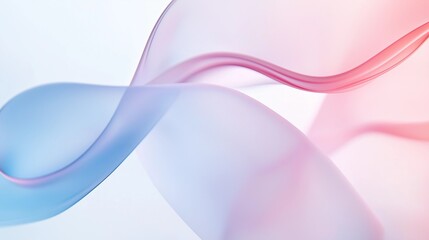 Naklejka premium abstract background with ribbon, pink silk background, a wavy, transparent plastic material, abstract background, gradient