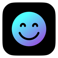 Editable friendly, smiling face vector icon. Part of a big icon set family. Perfect for web and app interfaces, presentations, infographics, etc