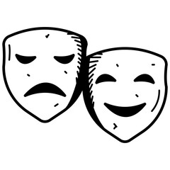 Theater Masks Icon