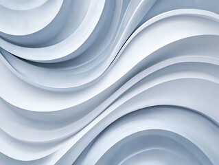 Abstract 3D wavy pattern in shades of blue and white, creating a modern, futuristic, and elegant design suitable for backgrounds and wallpapers.