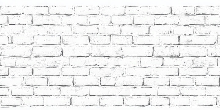 Fototapeta Distressed white brick wall background.