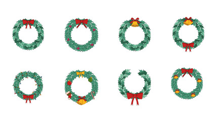 Christmas Leaves Ring Decoration SET
