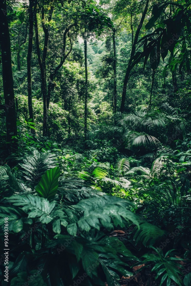 Sticker Green Forest with Vegetation