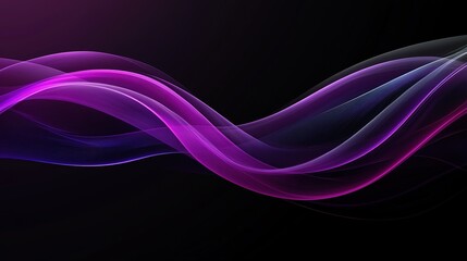 Dark gradient flowing wave, representing modern technology and innovation