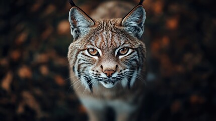 A Close-Up Look into a Lynx's Eyes