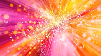 Abstract Burst of Color and Light: A captivating abstract image featuring a kaleidoscope of vibrant colors and light streaks