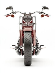 Fototapeta premium Motorcycle close-up on white