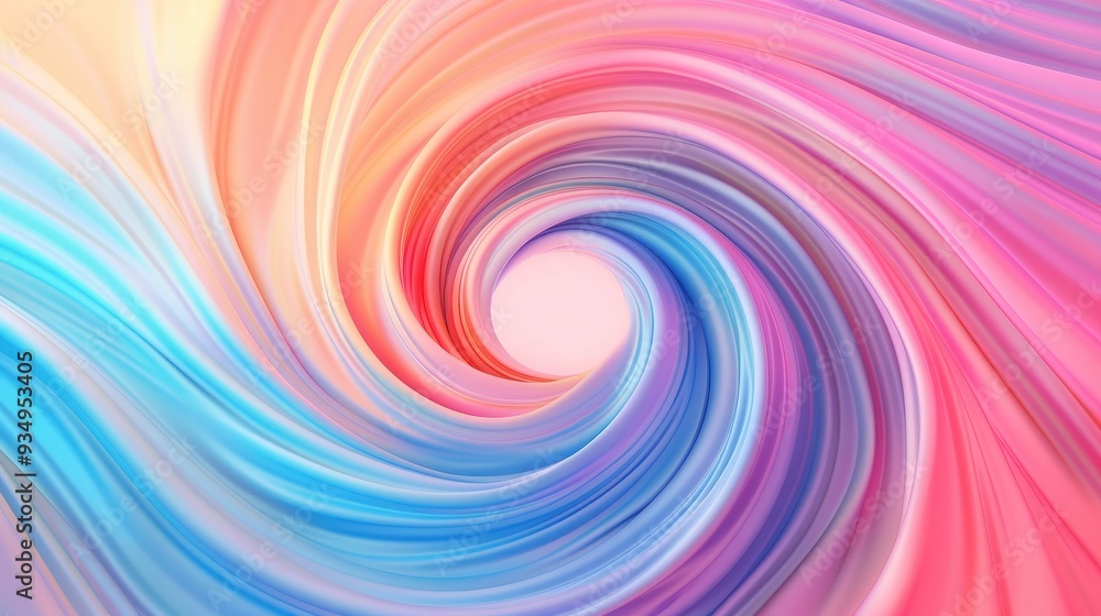 Poster a vibrant swirl of colors blending seamlessly, creating a dynamic and energetic visual experience