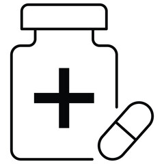 Chronic Diseases Icon Design. Representing Chronic Conditions. Long-Term Illness. Disease Management. Health Monitoring. Vector icon.