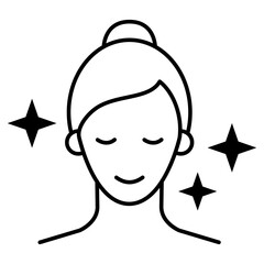 Hair and Skin Icon Design. Representing Hair Care. Skin Care. Beauty. Personal Grooming. Transparent PNG.