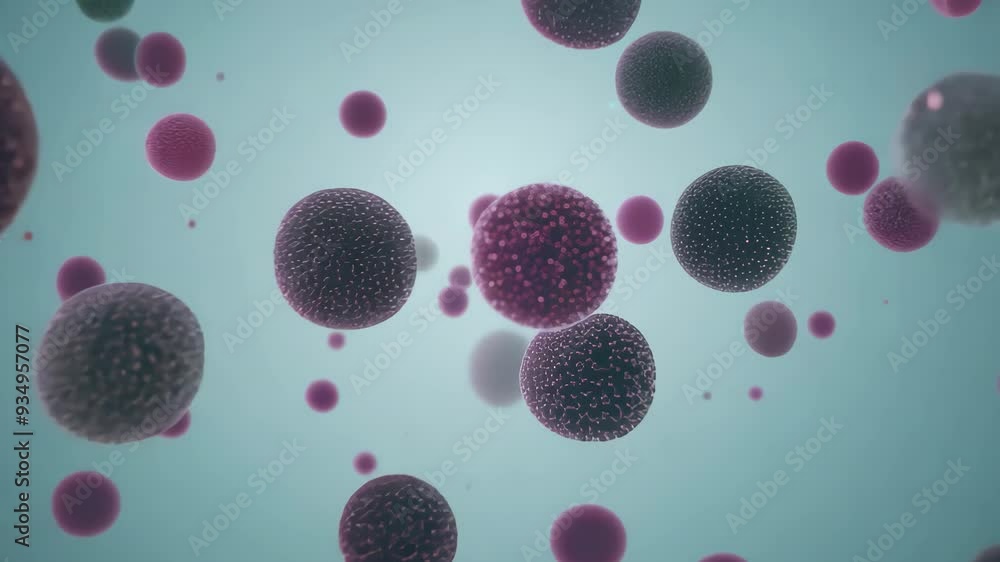 Aufkleber a multitude of vibrant red and black balls hovers in the air, creating a striking visual display tha