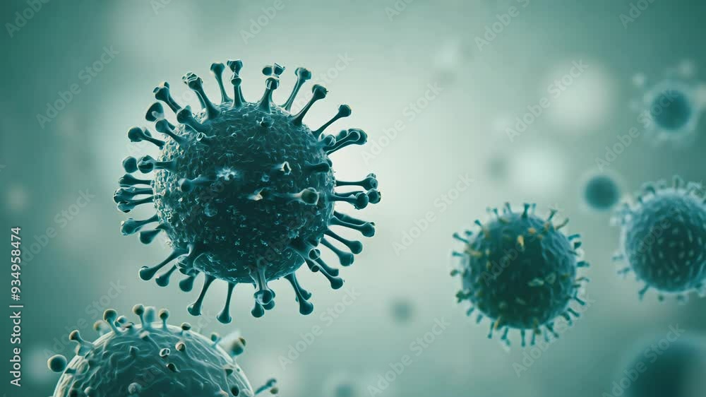 Poster close-up view showcases the intricate structure of a corona cell, highlighting its unique features a
