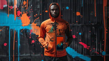 A dynamic Instagram story template for a fitness brand, featuring energetic graphics and motivational text. 