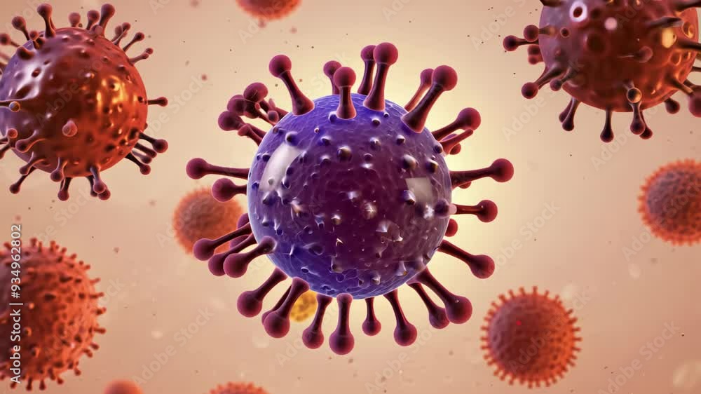 Poster variety of viruses, showcasing their unique structures and characteristics. each type plays a signif