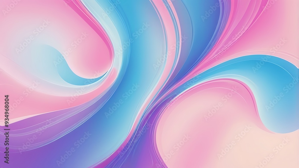 Poster abstract digital artwork background featuring a swirling pattern of pastel colors, fluid and dynamic