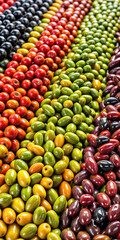 olives, red, black, olives, green