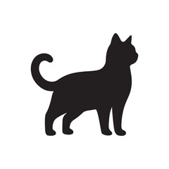 A cat silhouette vector illustration