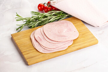 Sliced pork ham for sandwiches