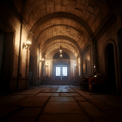 Fototapeta premium light in the castle