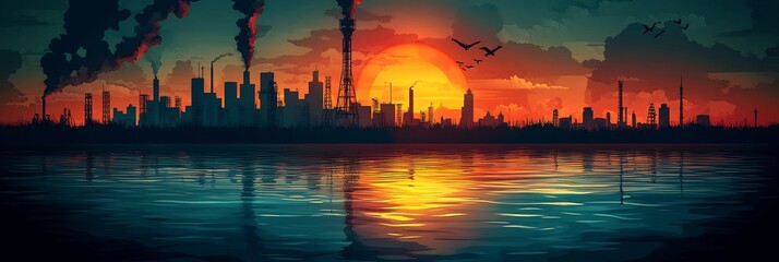 Vector infographic explaining the importance of environmental conservation in sustainable development with visuals of protected areas and wildlife conservation efforts