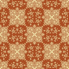 Fabric patterns. Traditional ethnic motifs ikat geometric fabric pattern cross stitch. Ikat embroidery Ethnic background. Abstract, illustration