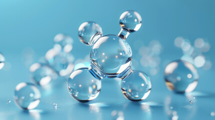 water molecule model, Science or medical background,