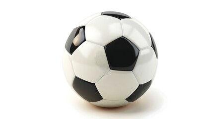 Fototapeta premium Soccer ball on white background