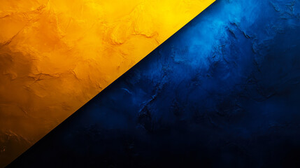 Abstract Black Blue Yellow Gradient Textured Background - Modern Art Design with Grainy Finish for Creative Projects and Digital Designs