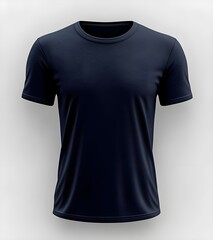 Navy Blue T-Shirt Mockup.