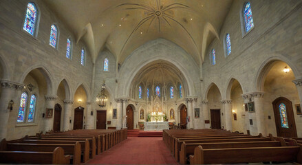 Fototapeta premium interior of the cathedral of the holy sepulchre