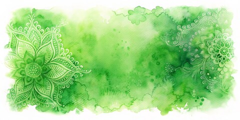Green watercolor paint texture with abstract ink art patterns, perfect for backgrounds and backdrops, watercolor, paint, texture