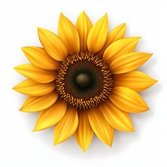 Fototapeta premium Yellow Sunflower Flower Close Up.