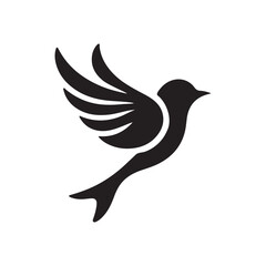 A bird silhouette vector
