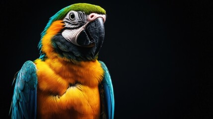 Blue and Gold Macaw Portrait