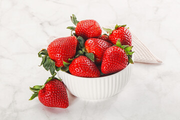 Sweet srawberry in the bowl