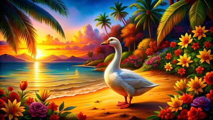 Obraz premium Male wild turkey strutting isolated on transparent background