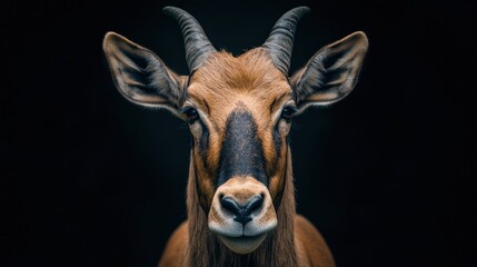 Close-up Portrait of a Sitatunga
