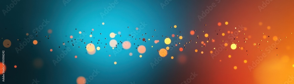 Poster ethereal dotscape: tranquil abstract composition with soft focus and muted tones