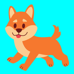 Shiba Dog Vector illustration Artwork