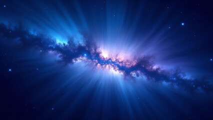 a mesmerizing and dreamlike cinematic photograph featuring a breathtaking Milky Way galaxy as the background