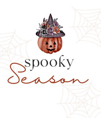 halloween background with pumpkin