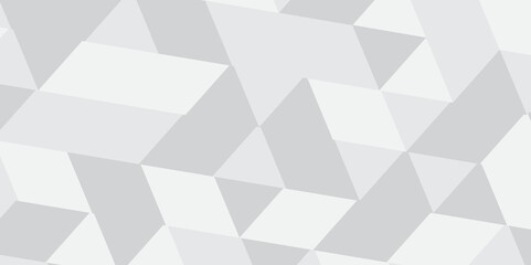Obraz premium abstract geometric white and gray background with triangles pattern background.