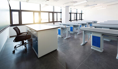 Modern electronic laboratory of the school