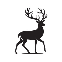 a dear silhouette  vector 