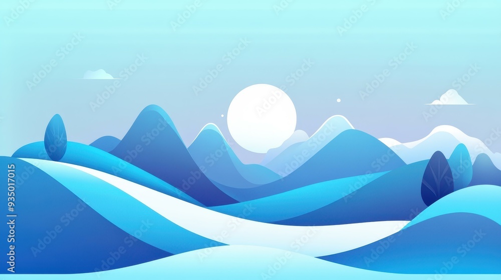Poster dive into a vibrant blue backdrop, merging futuristic tech elements with playful cartoon textures fo