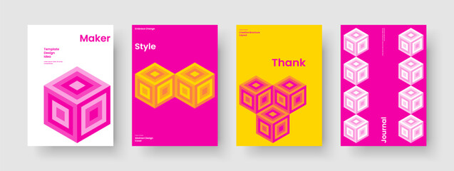 Obraz premium Modern Flyer Layout. Creative Brochure Design. Geometric Report Template. Banner. Book Cover. Business Presentation. Poster. Background. Advertising. Handbill. Notebook. Journal. Brand Identity