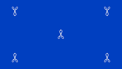 Blue screen background, VFX motion tracking markers. Blue screen backdrop template it is suitable for any device.