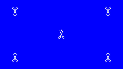 Blue screen background, VFX motion tracking markers. Blue screen backdrop template it is suitable for any device.