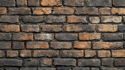 Old vintage brown brick wall background